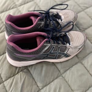 ASICS Women's Athletic Shoes - Gray, Pink, and Navy